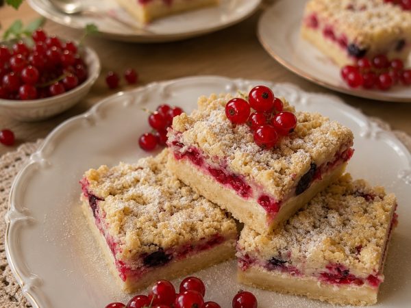 Linecký koláč s ríbezľami a čučoriedkami – babičkin recept