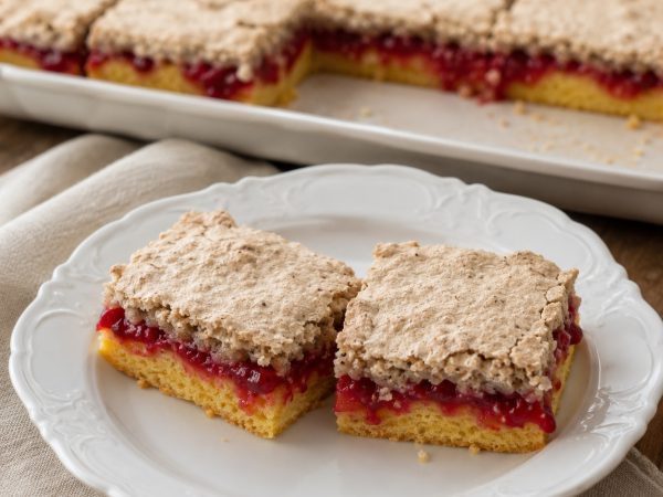 Ríbezľový koláč s orechovým snehom: Jednoduchý babičkin recept