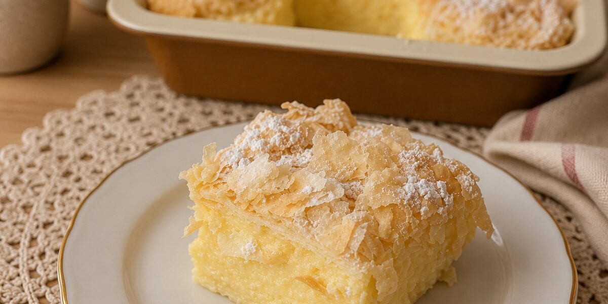 Babičkin základný krémeš – tradičný recept s vanilkovým krémom a šľahačkou