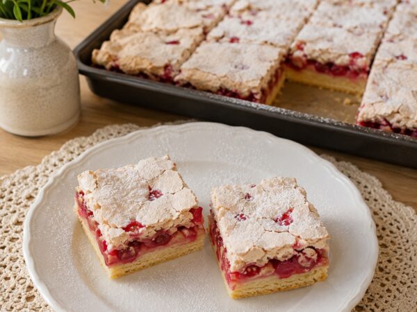 Babičkin ríbezľový koláč so snehom – chrumkavý a šťavnatý recept